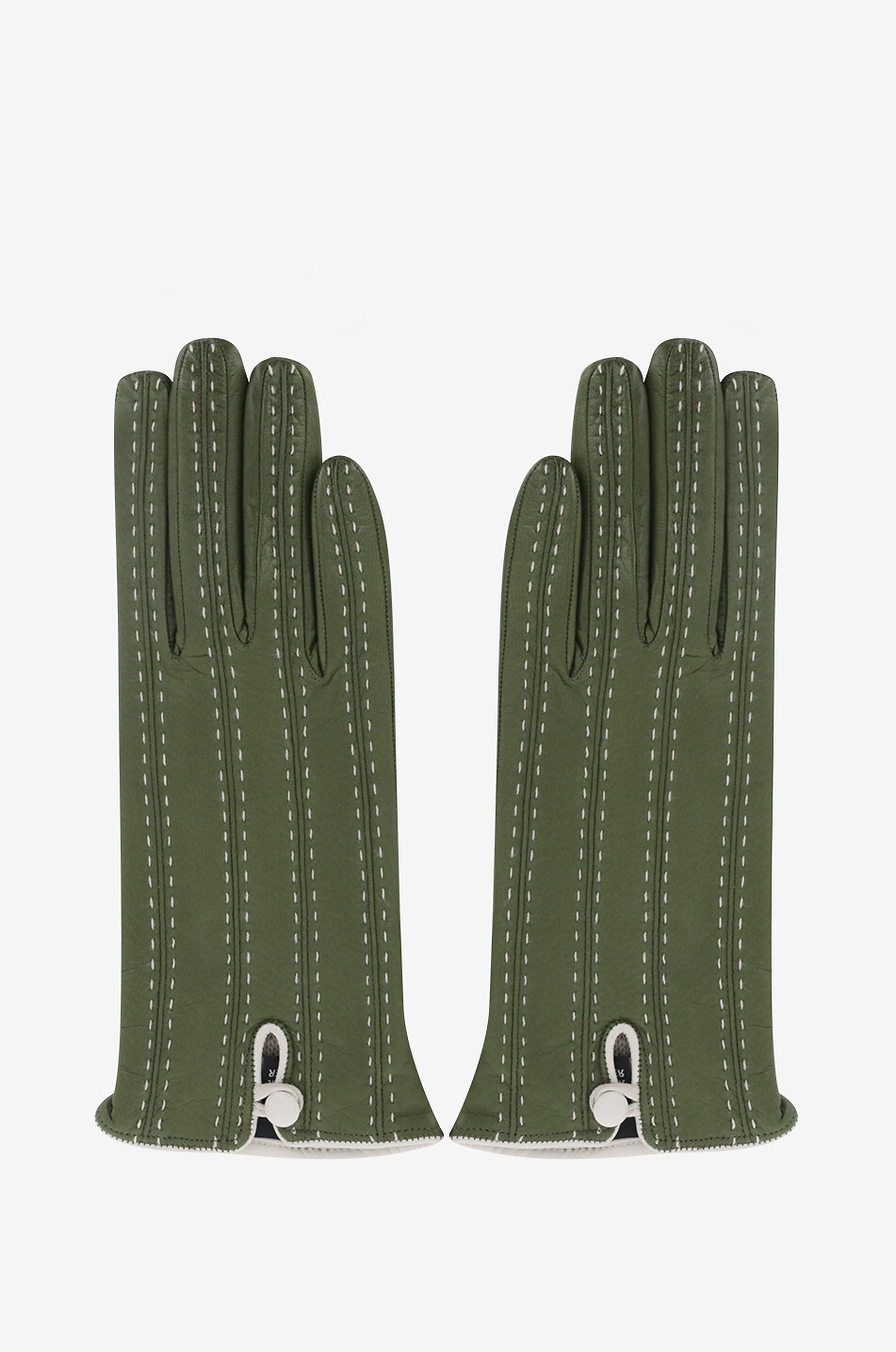 Handschuhe aus Leder mit Steppnähten