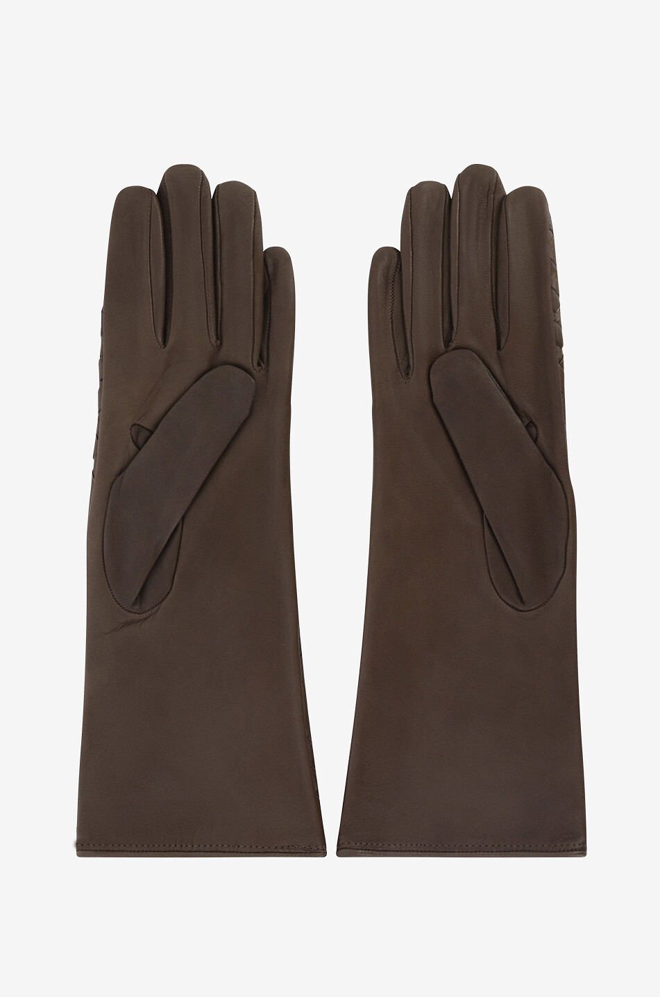 SERMONETA GLOVES レザー カシミヤ イタリア製 BLACK Woven Cashmere Lined - 107/U | Sermoneta Gloves London