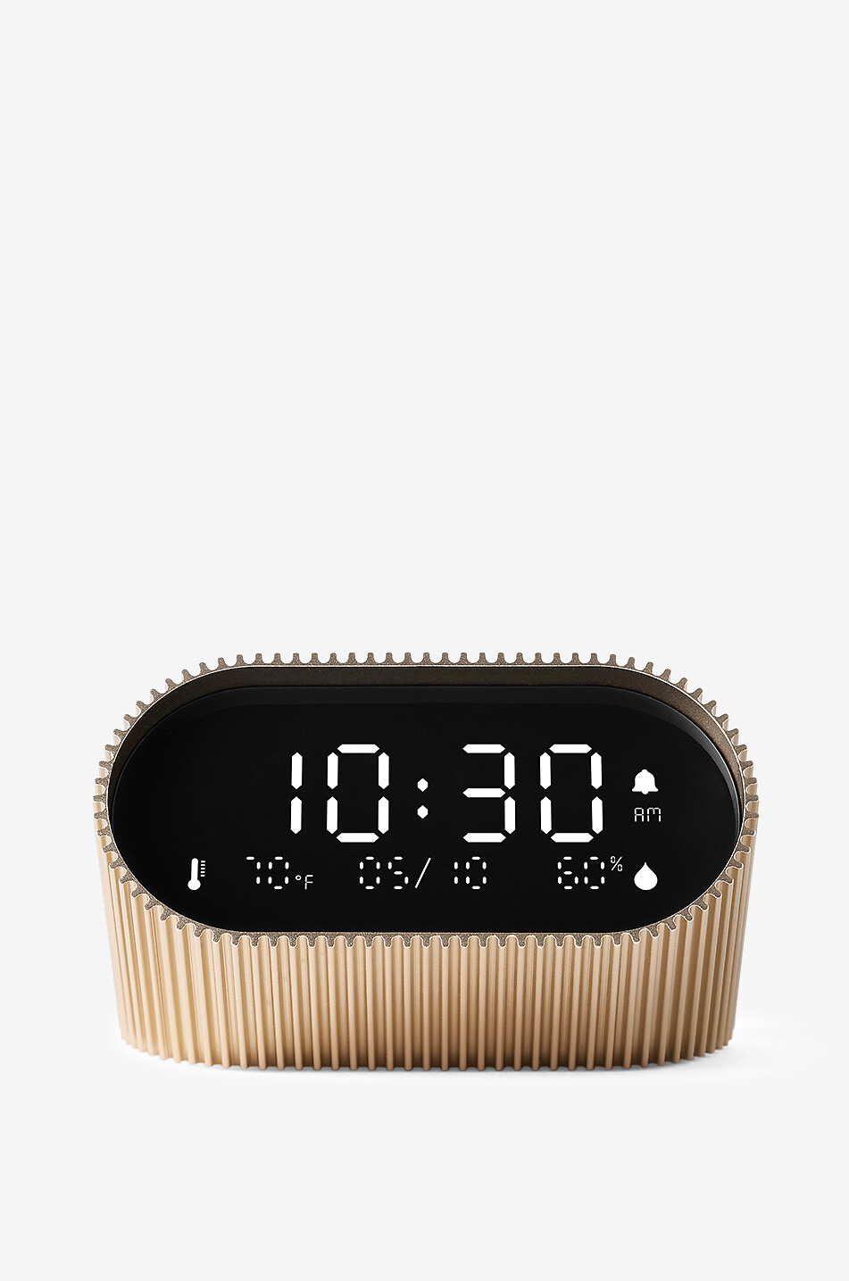COMPUTERWORKS LCD-Wecker mit Temperatur- und Luftfeuchtigkeitsanzeige Lexon Ray Clock Haus GOLDEN 5