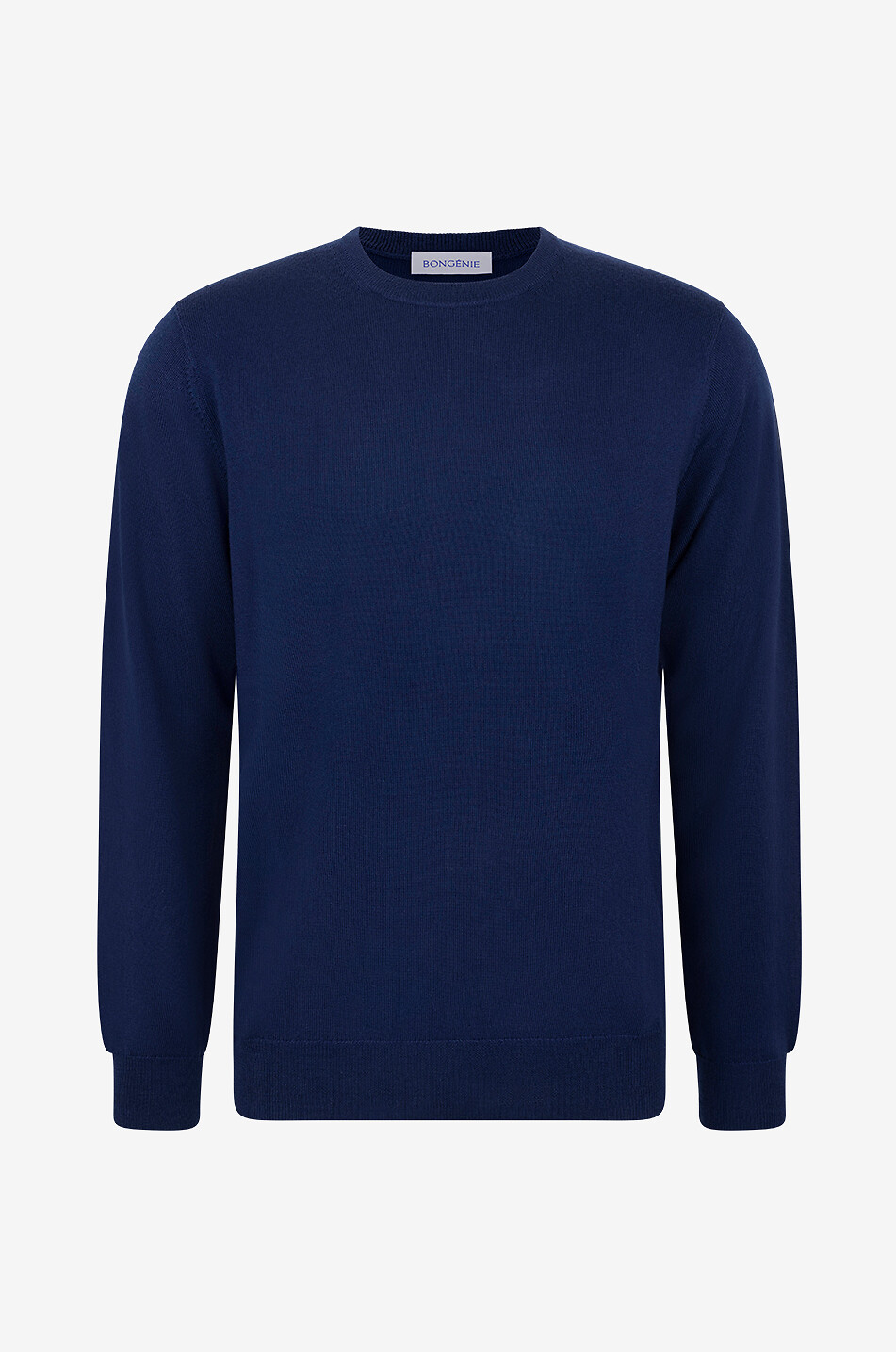 Mens navy round neck jumper sale