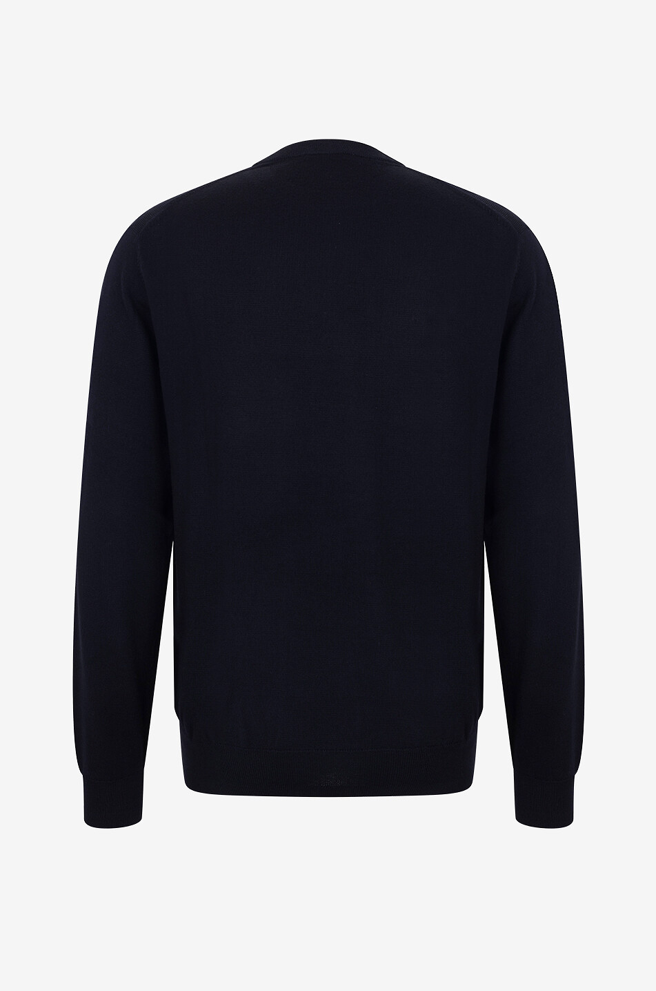 BONGÉNIE Pullover mit Rundhalsausschnitt aus Wolle Herren SCHWARZ 2