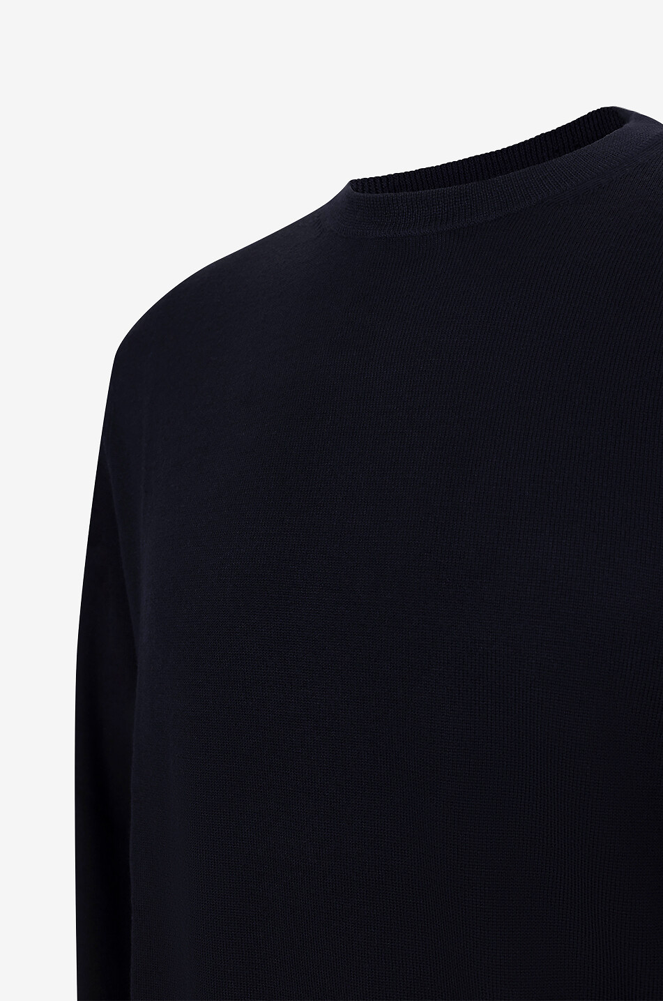 BONGÉNIE Pullover mit Rundhalsausschnitt aus Wolle Herren SCHWARZ 3