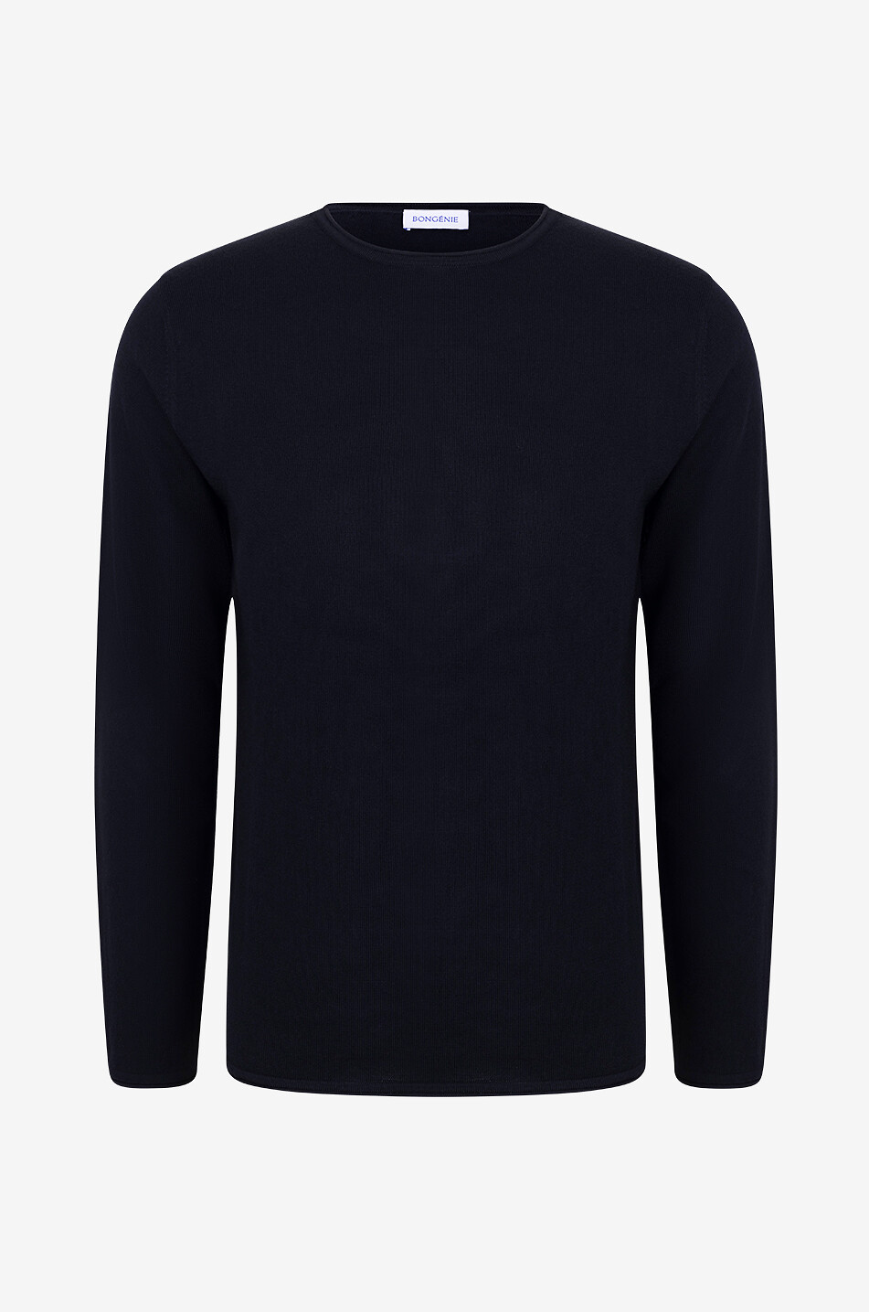 Mens black round neck jumper sale