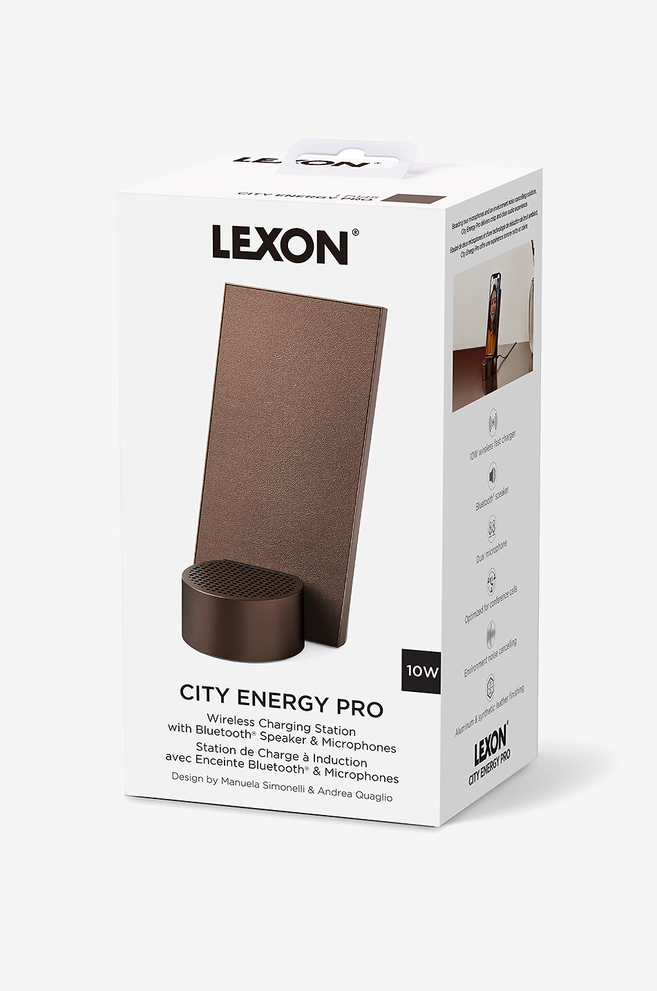 COMPUTERWORKS Kabelloses Ladegerät mit Bluetooth-Lautsprecher Lexon City Energy Pro Haus GOLDEN 6
