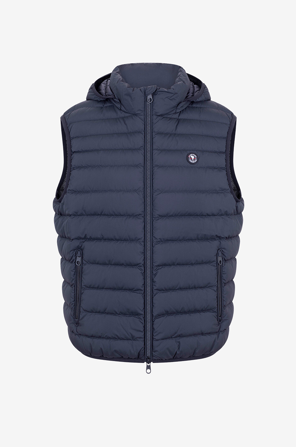 Shetland hooded quilted vest