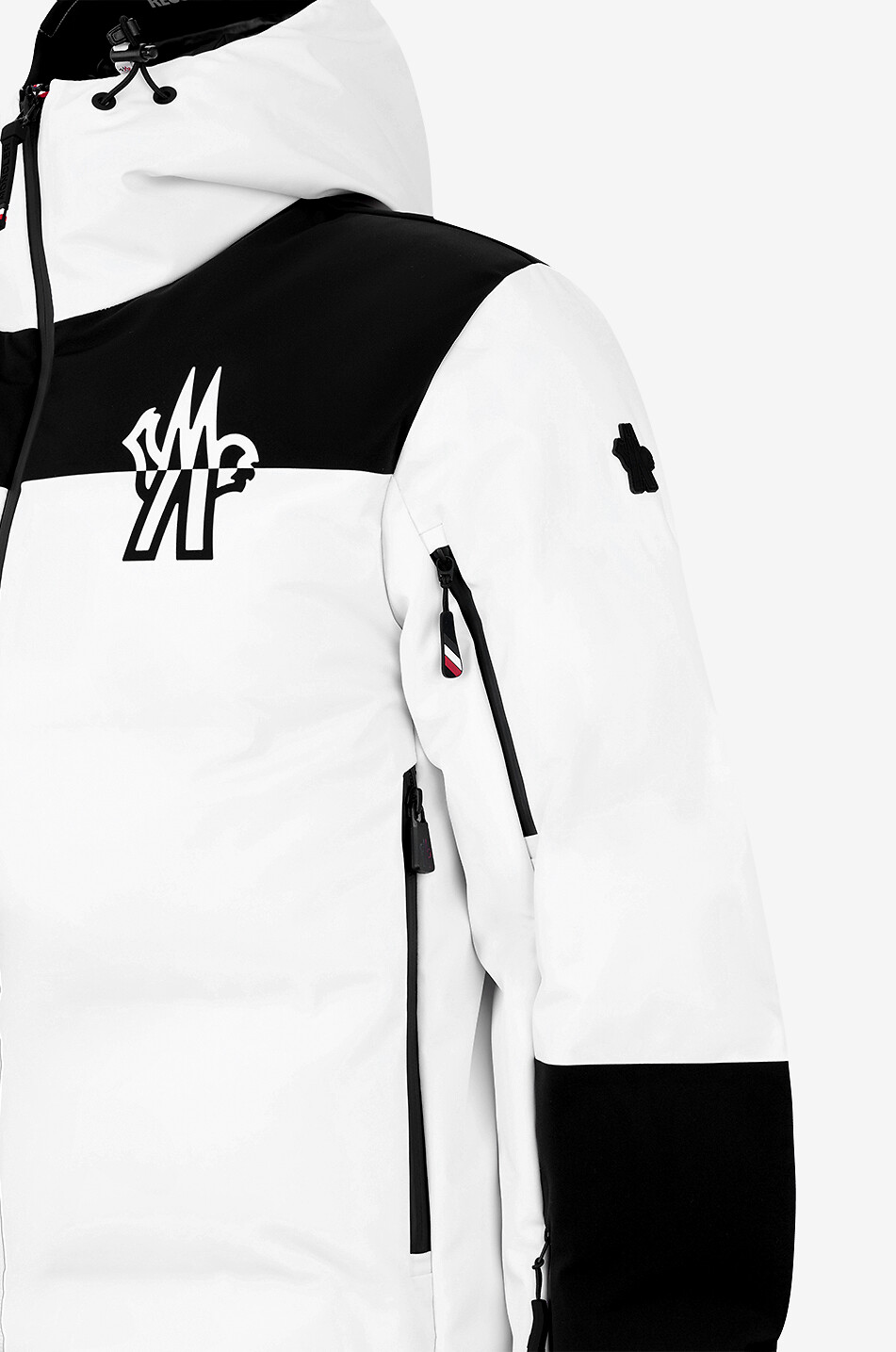 MONCLER GRENOBLE Colour-Block-Skijacke Curtis Herren WEISS 3