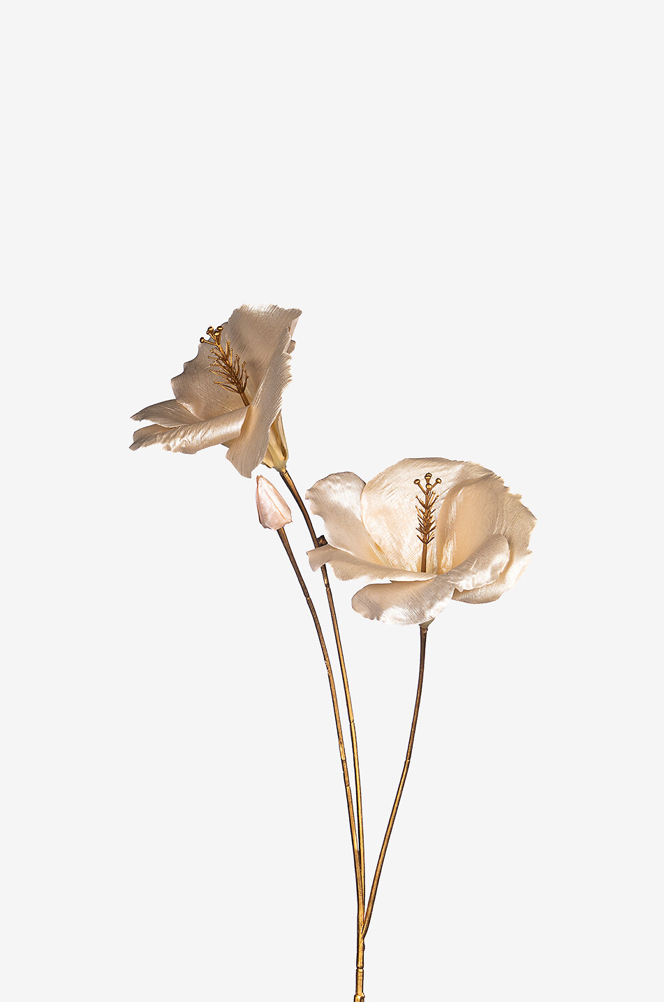 Metallic hibiscus flower