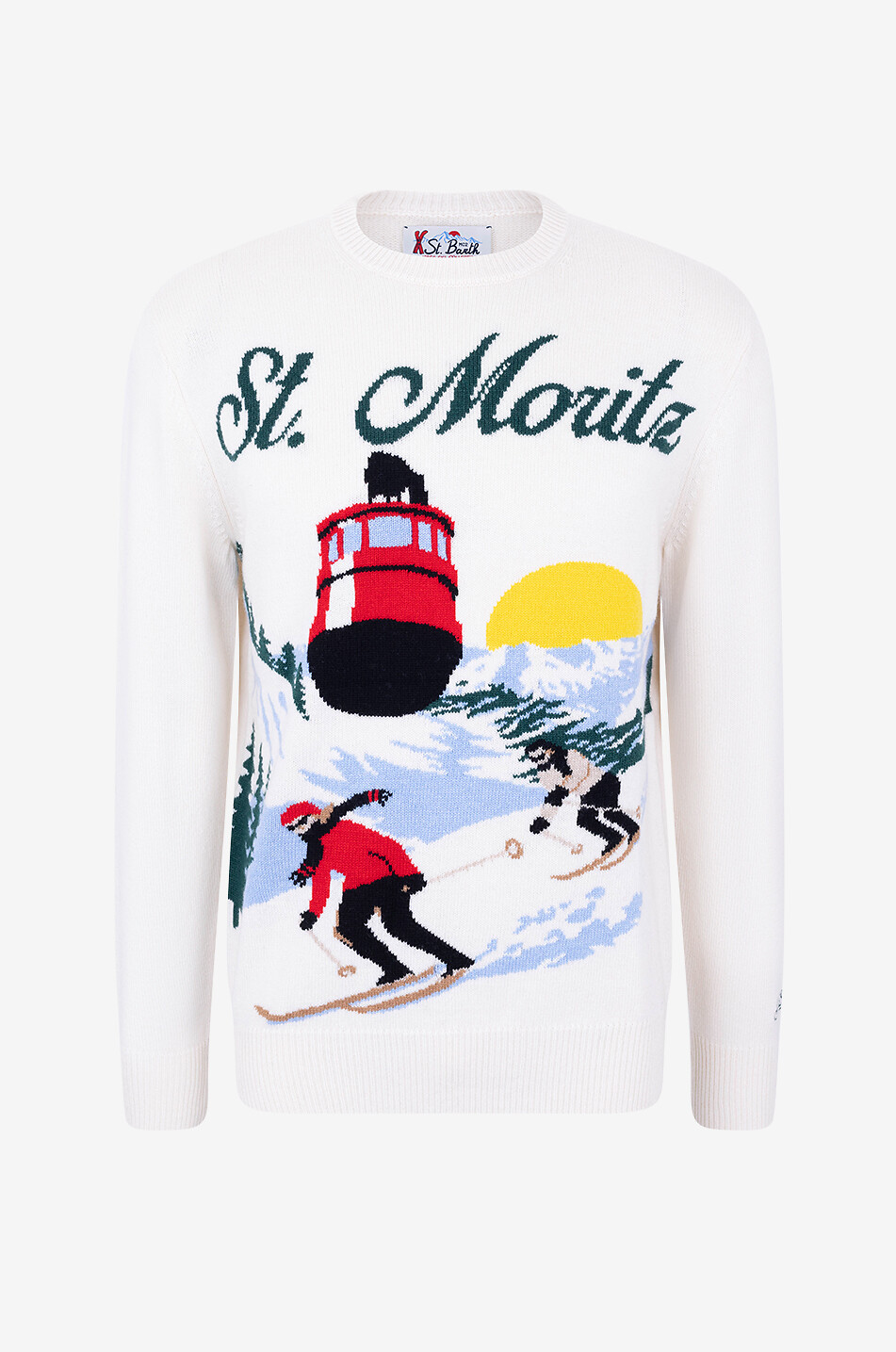 MC2 SAINT BARTH Pullover mit Rundhalsausschnitt aus Wolle und Viskose Heron Herren BEIGE 1