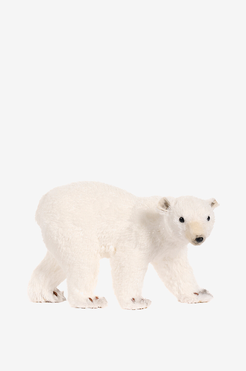 Stehender glitzerner Eisbär