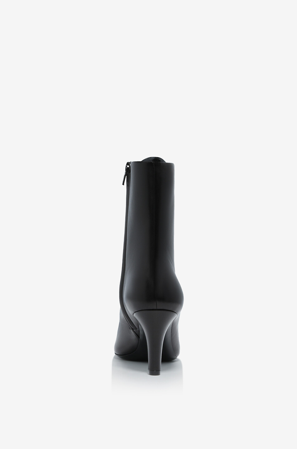SAINT LAURENT PARIS Absatzstiefeletten aus Nappaleder mit quadratischen Zehen Jill 75 Damen SCHWARZ 4