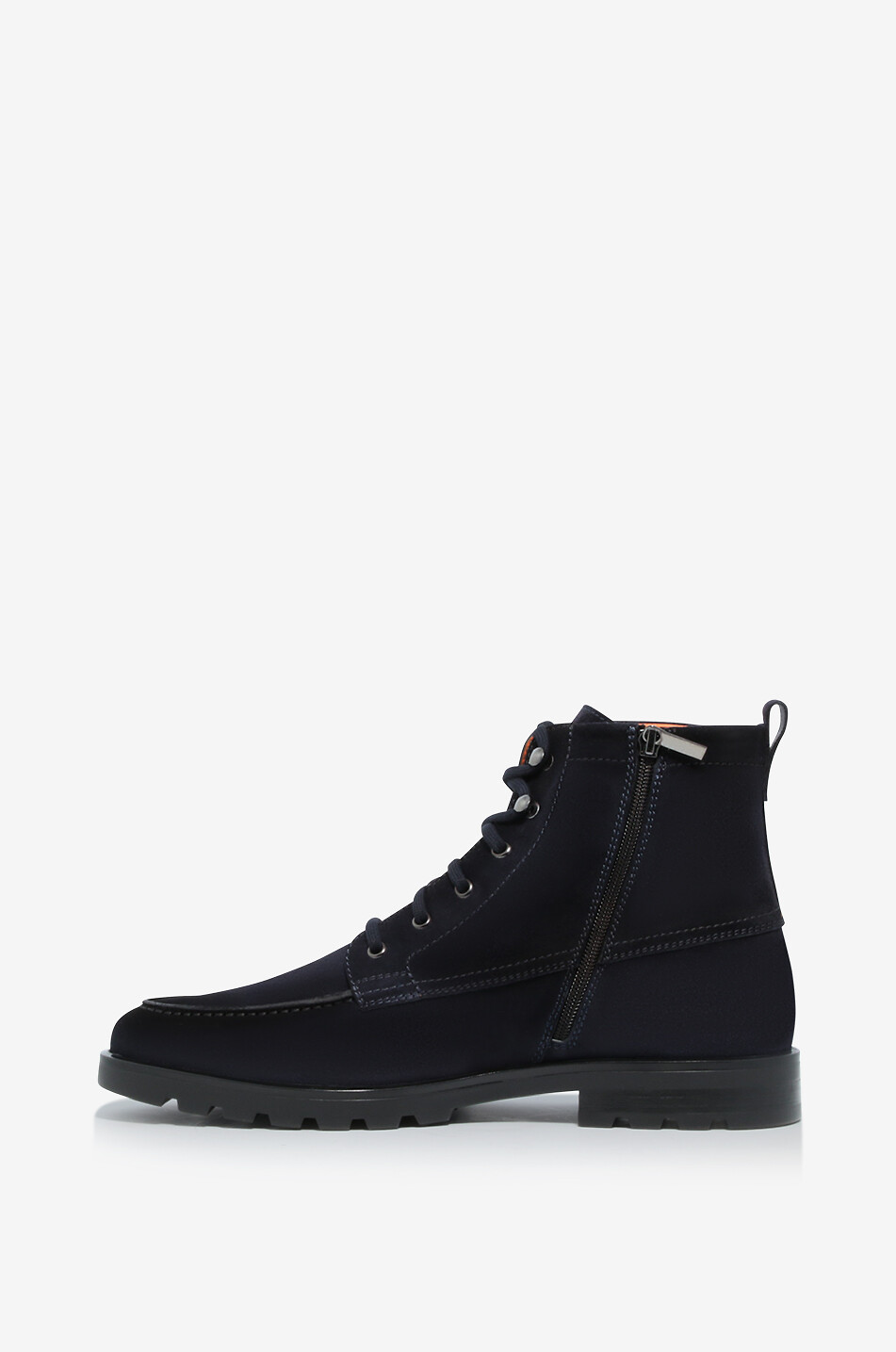 SANTONI Bottines à lacet en daim Homme BLEU FONCE 3