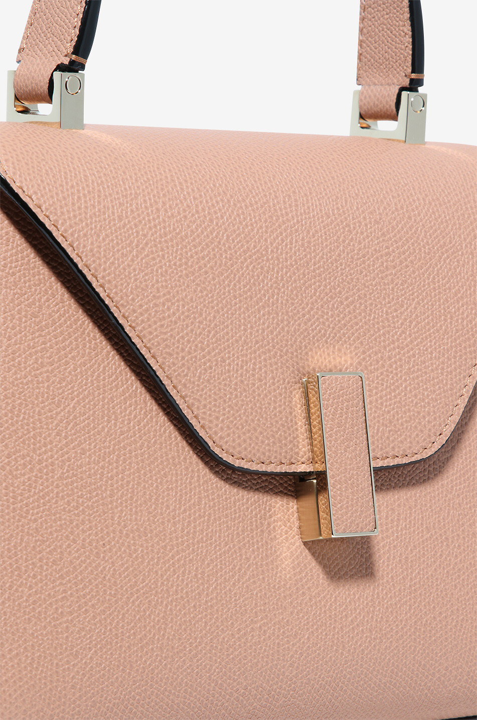 VALEXTRA Iside Mini grained handbag Women LIGHT PINK 6