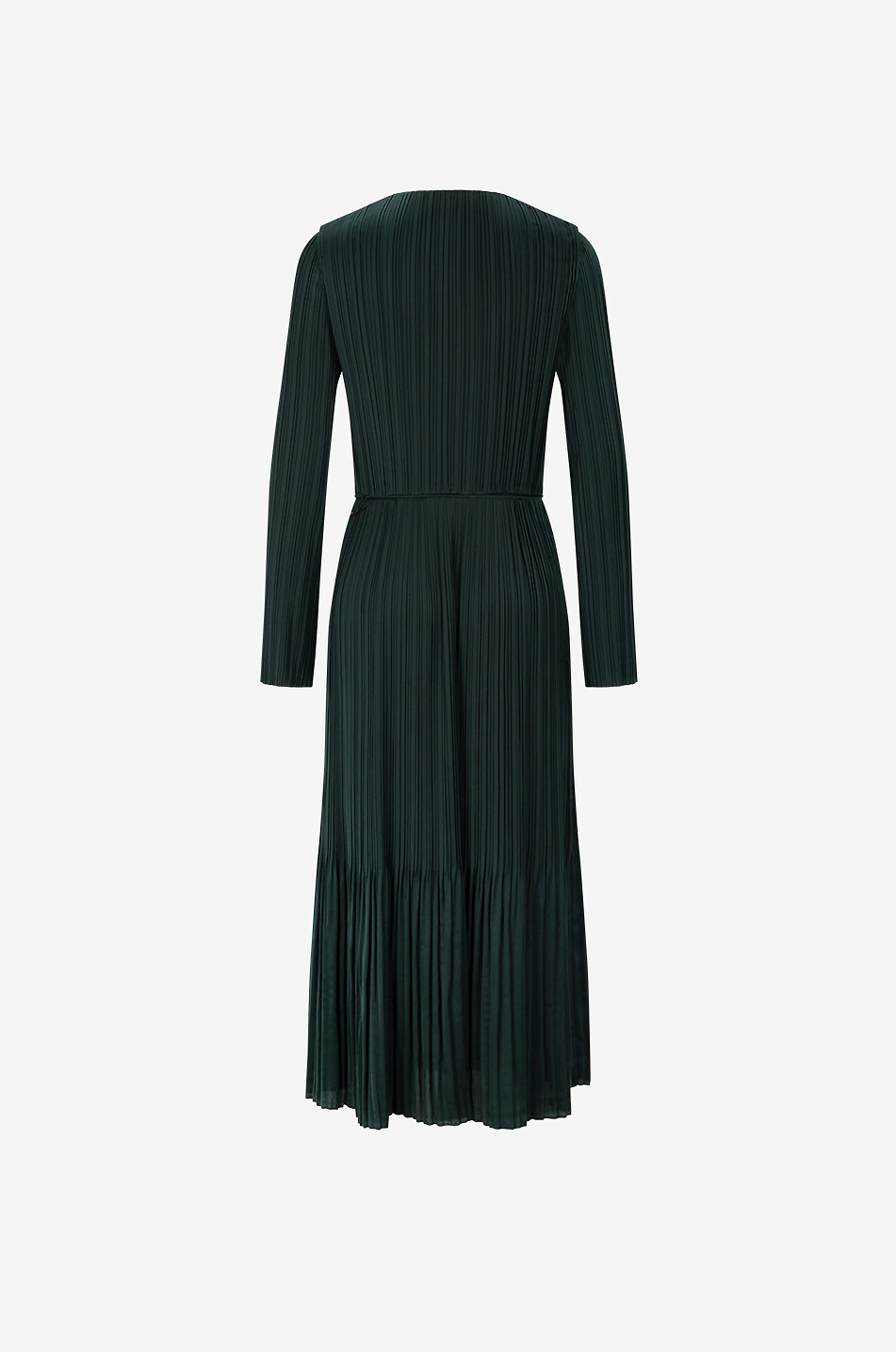 Robe longue microplissée