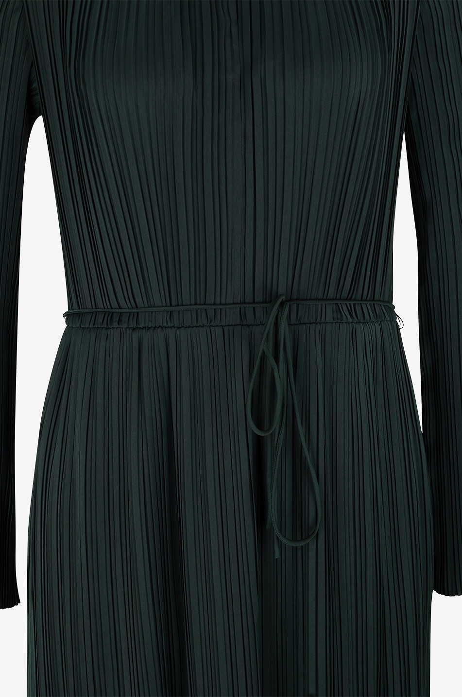 Robe longue microplissée