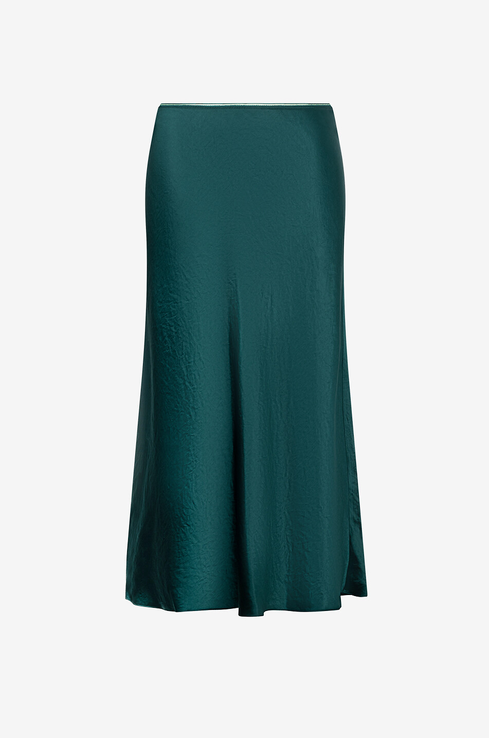 VINCE Midirock aus Acetat NAIA-Satin Damen DUNKELGRÜN 1