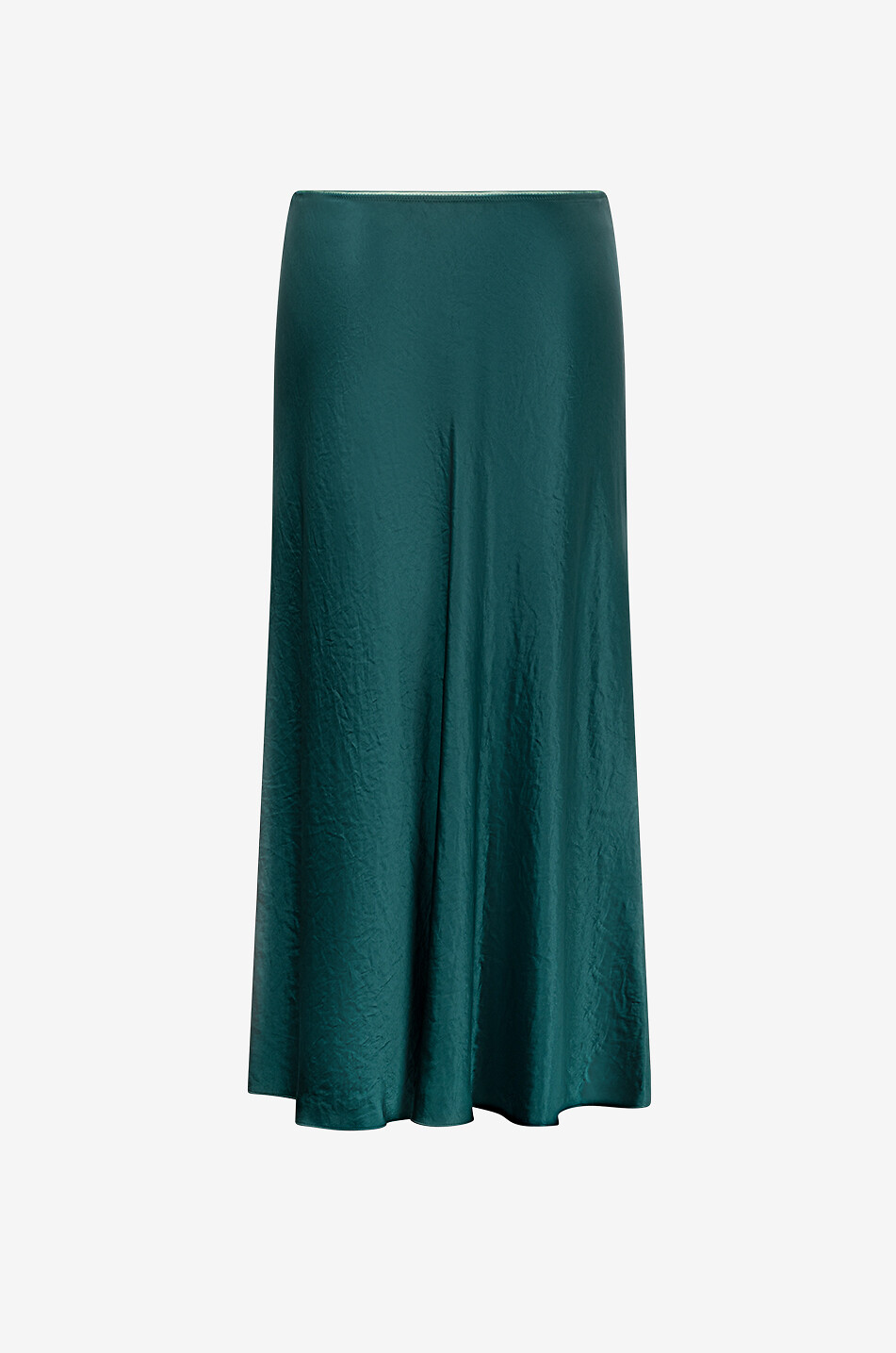 VINCE Midirock aus Acetat NAIA-Satin Damen DUNKELGRÜN 2