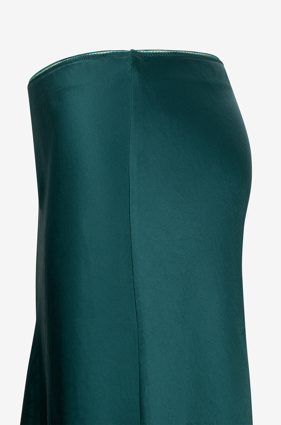 VINCE Midirock aus Acetat NAIA-Satin Damen DUNKELGRÜN 3