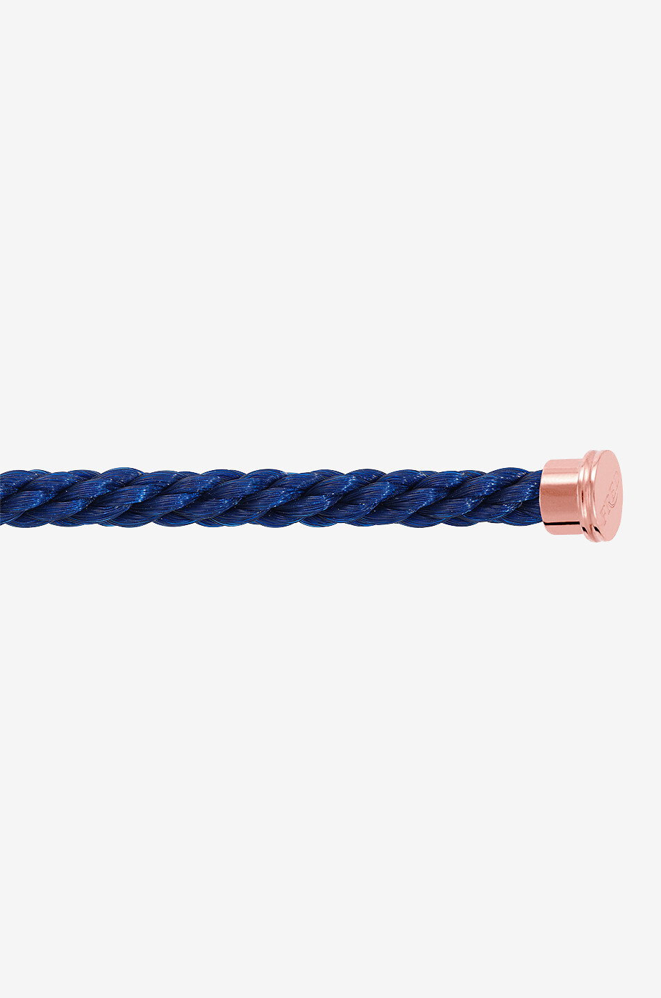 FRED PARIS Force 10 LM Marine bracelet cable with pink gold end caps Women MEDIUM BLUE 1