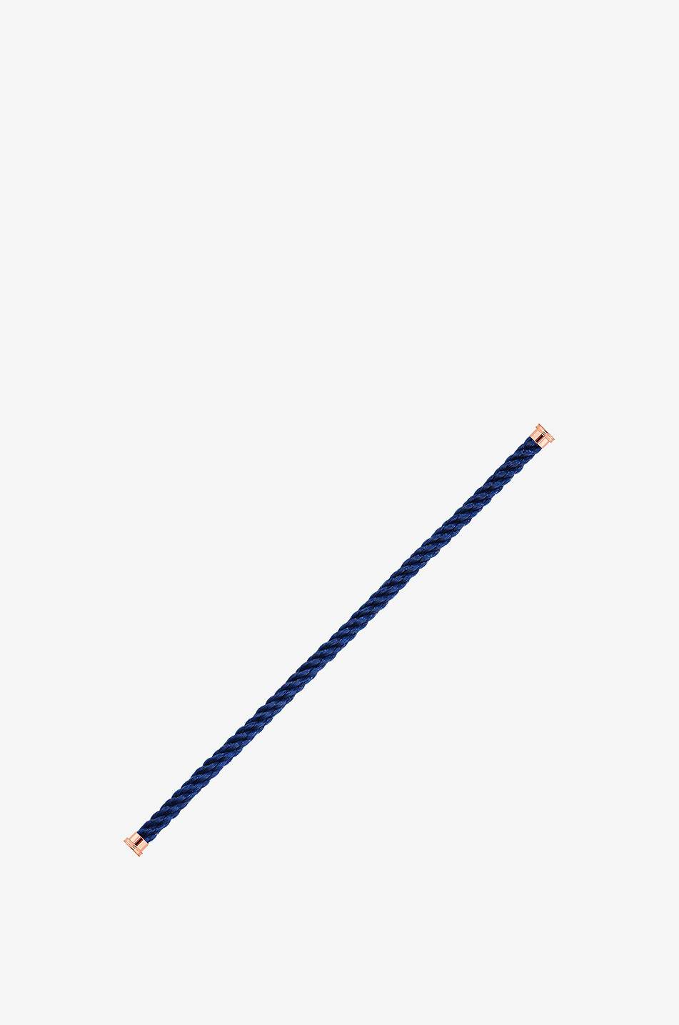 FRED PARIS Force 10 LM Marine bracelet cable with pink gold end caps Women MEDIUM BLUE 2