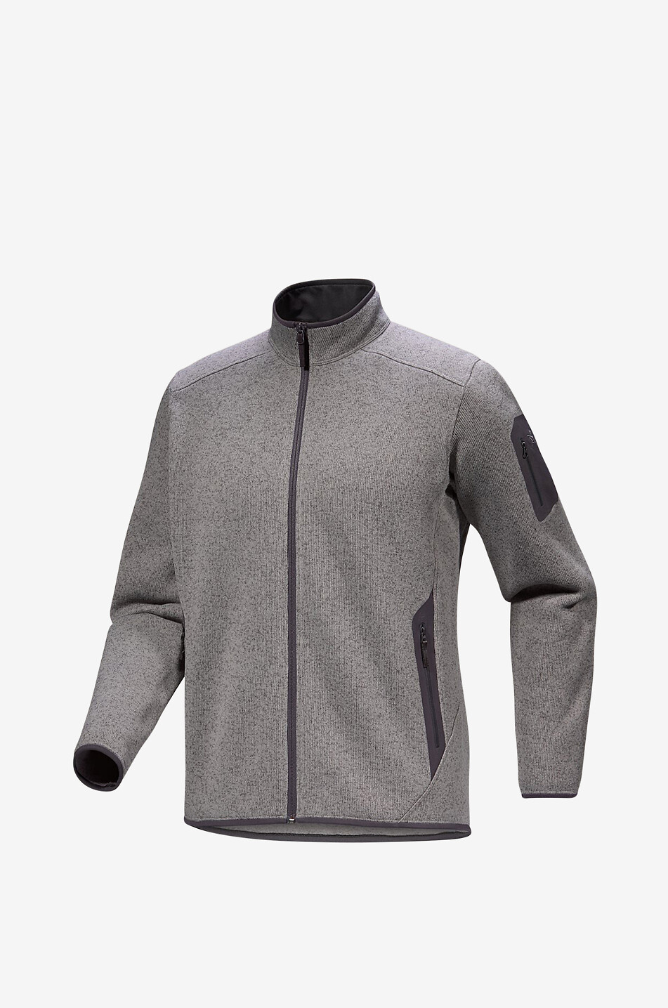 ARC'TERYX Covert fleece jacket with stand-up collar Women GREY 1