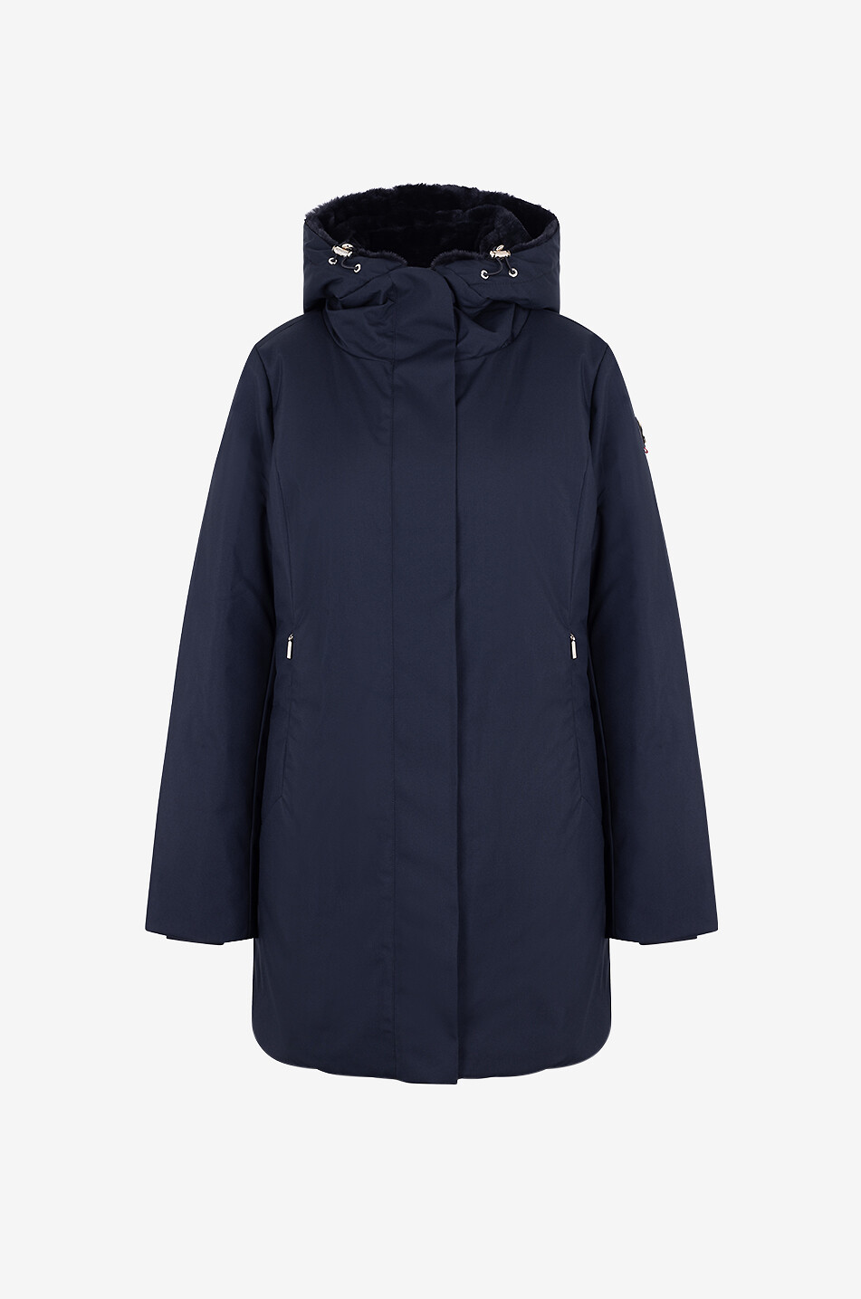 Parka cintrée à capuche garnie de duvet Yamana