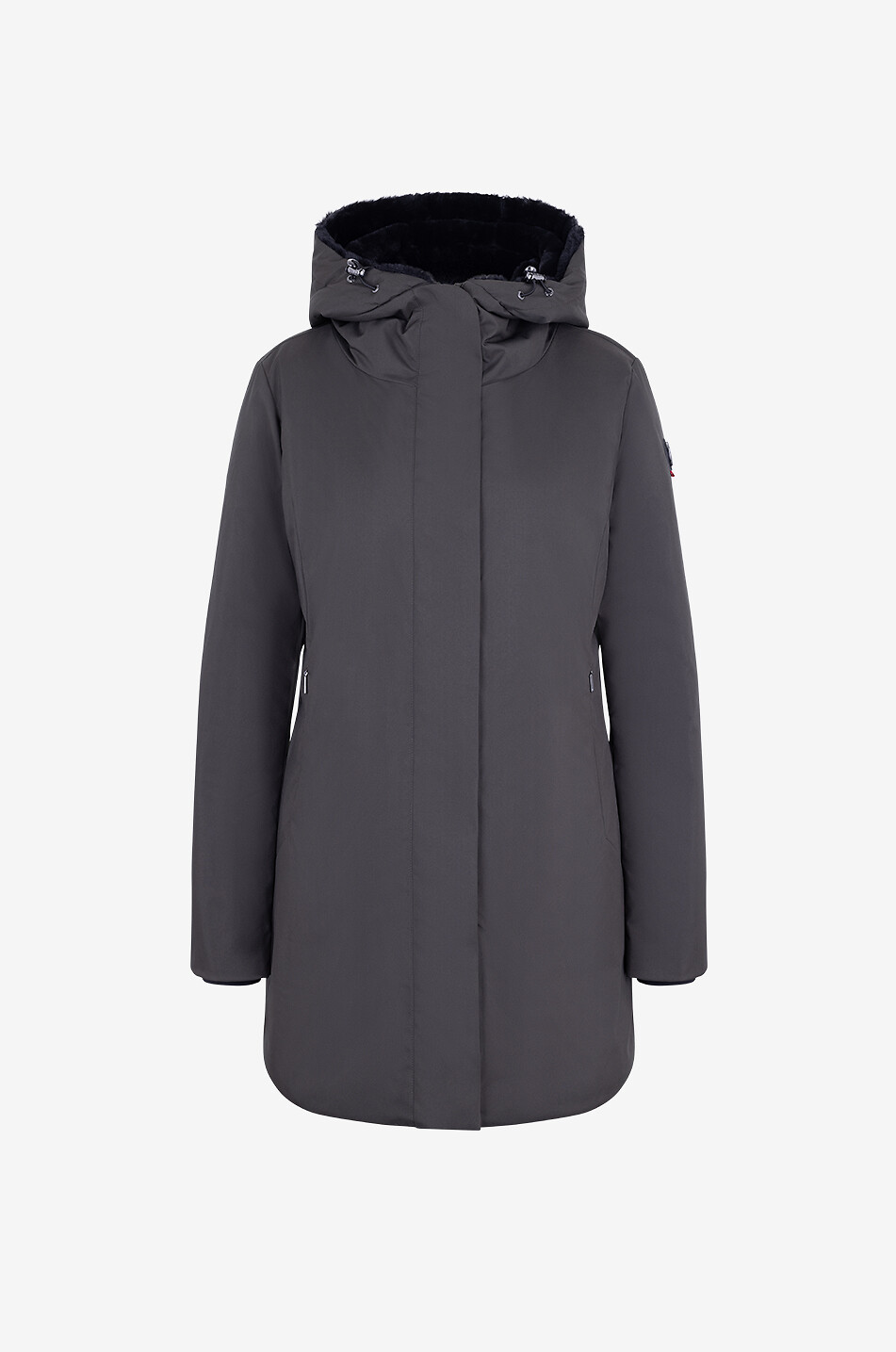 Parka cintrée à capuche garnie de duvet Yamana