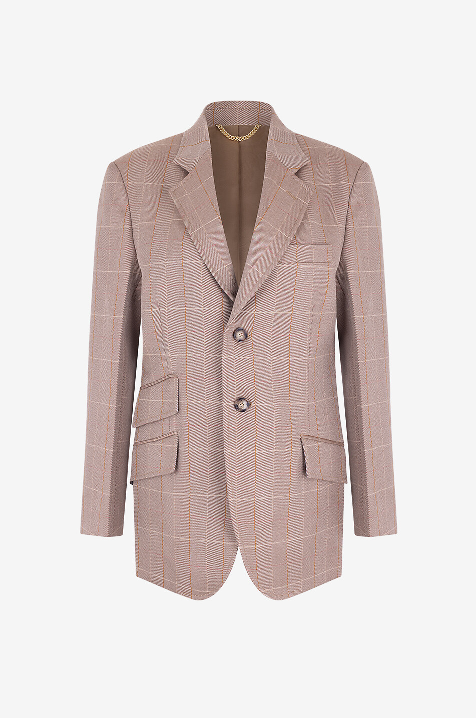 Heritage checked wool blazer
