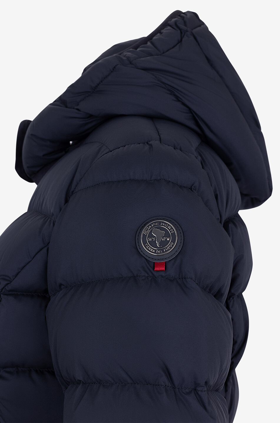 Matt Stella hooded cinched light-weight down jacket