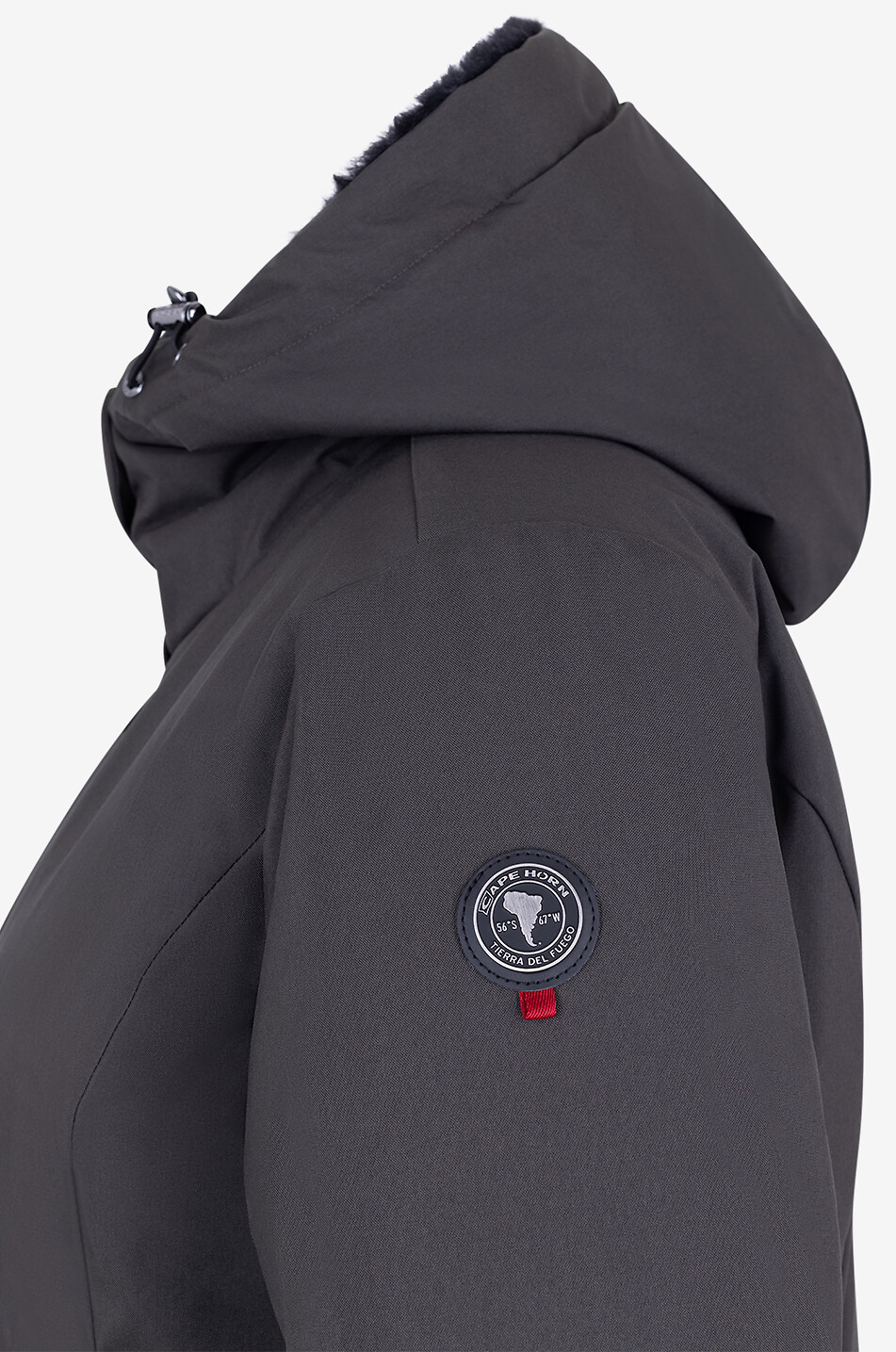 Taillierter Daunenparka mit Kapuze Yamana