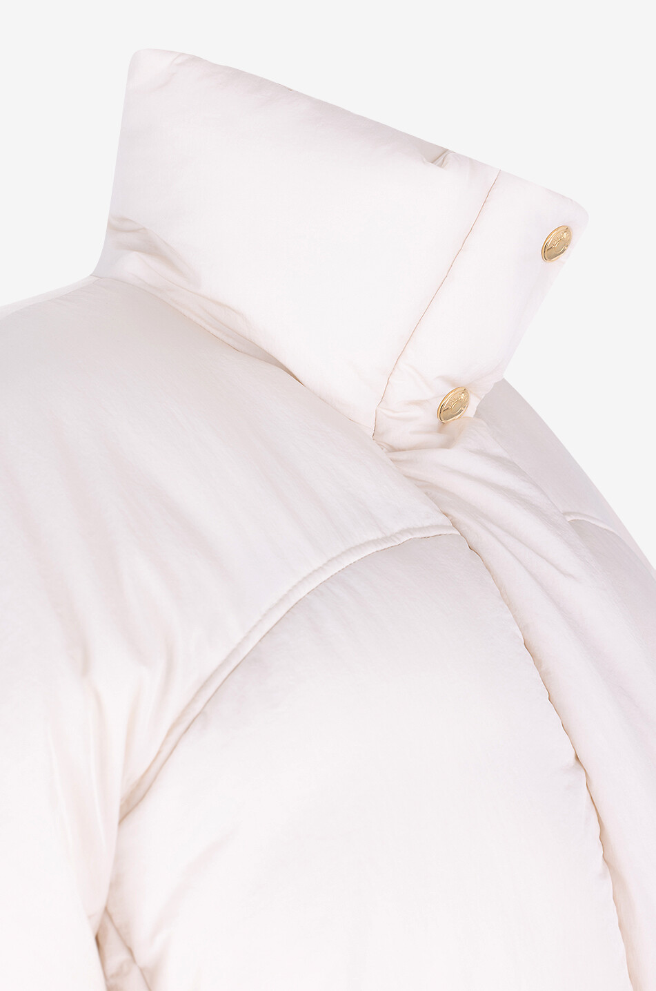 JACQUEMUS Kurze voluminöse Daunenjacke La Doudoune Courte Caraco Damen WEISS 3