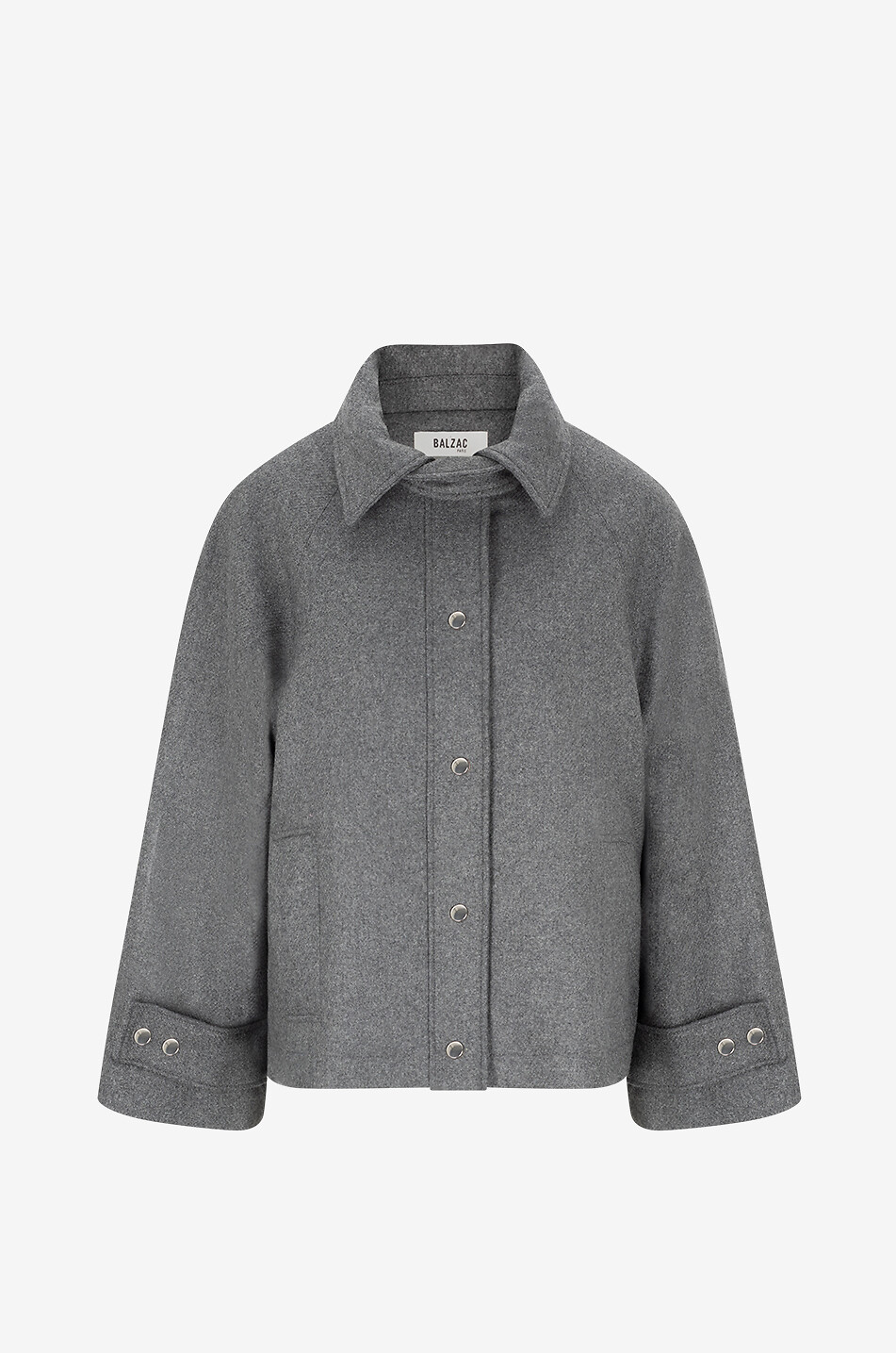 BALZAC PARIS Beauny cropped boxy coat Women GREY 1