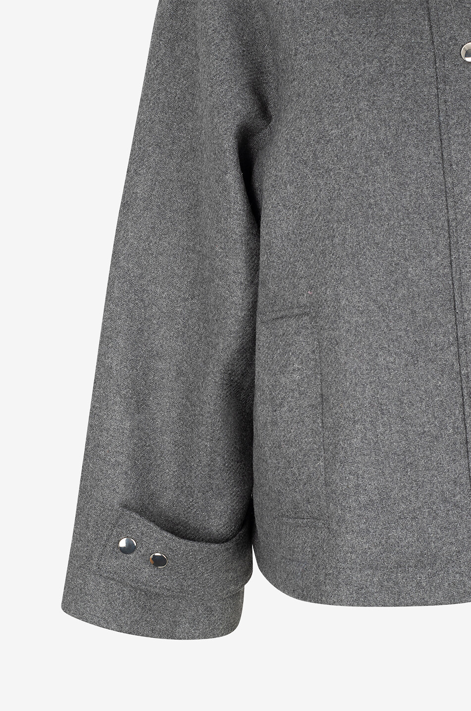 BALZAC PARIS Beauny cropped boxy coat Women GREY 3