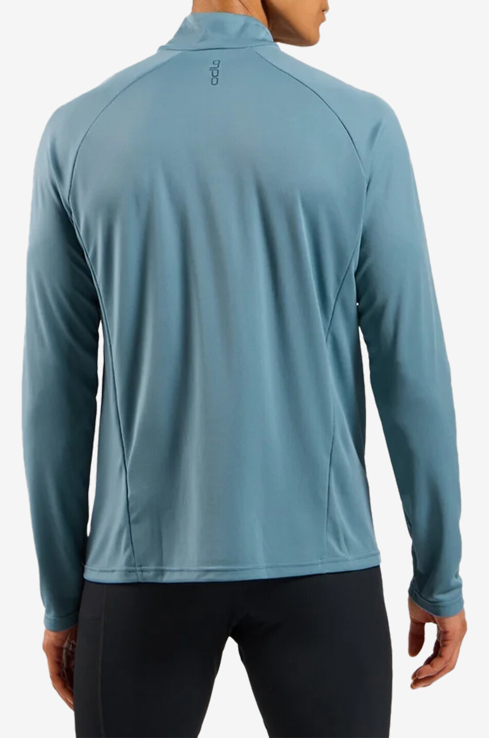 ODLO Gilet de running The Essential Ceramiwarm mid layer half ziP Homme BLEU FONCE 4
