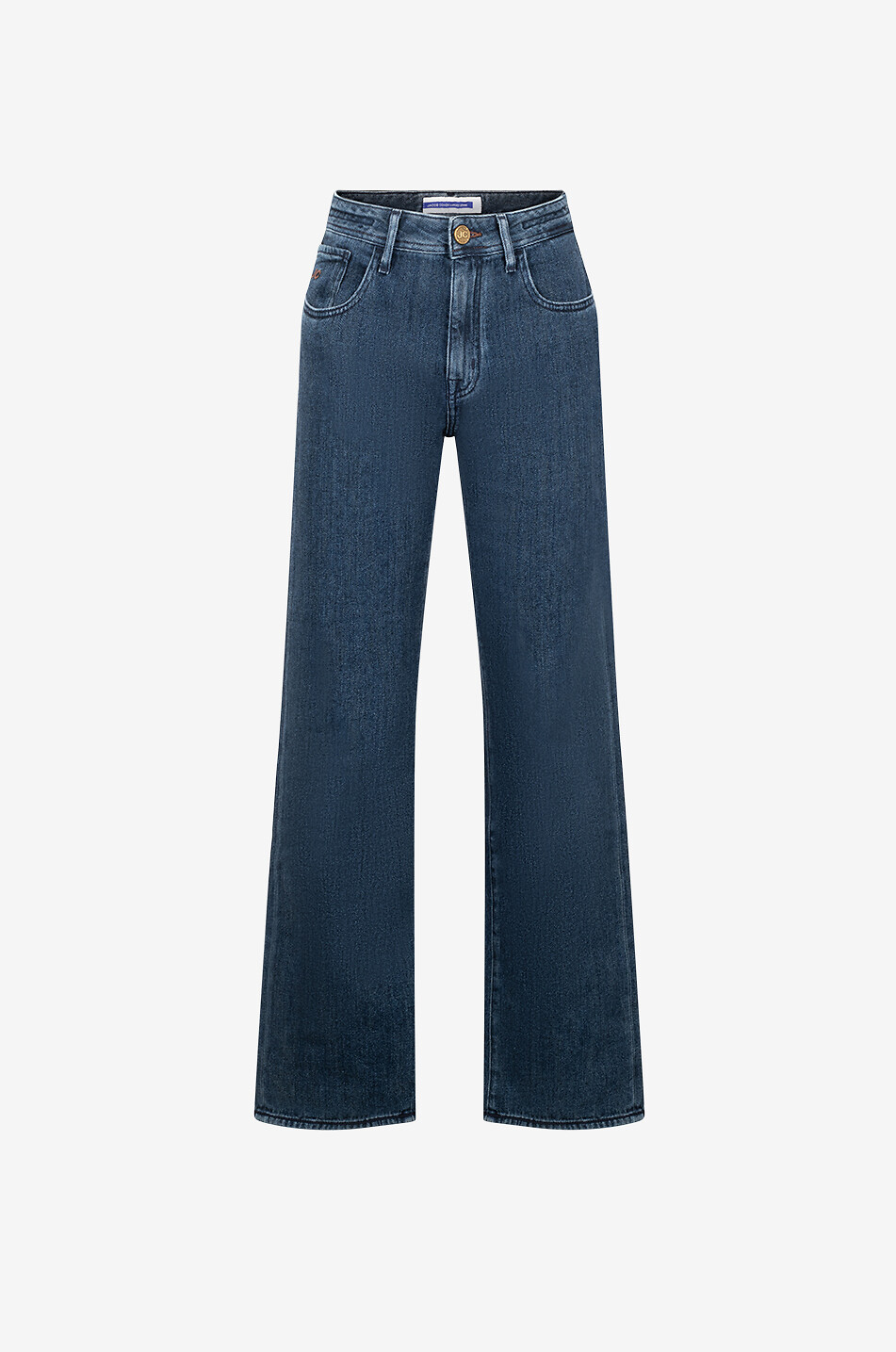 JACOB COHEN Jeans mit weitem Bein aus Baumwolle Wolle Kaschmir und Seide Hailey Damen BLAU 1