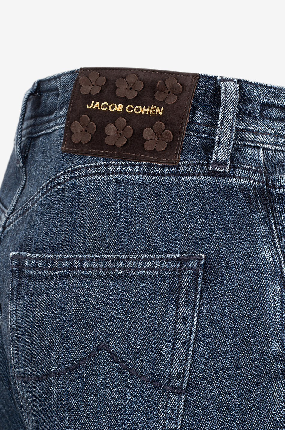 JACOB COHEN Jeans mit weitem Bein aus Baumwolle Wolle Kaschmir und Seide Hailey Damen BLAU 3