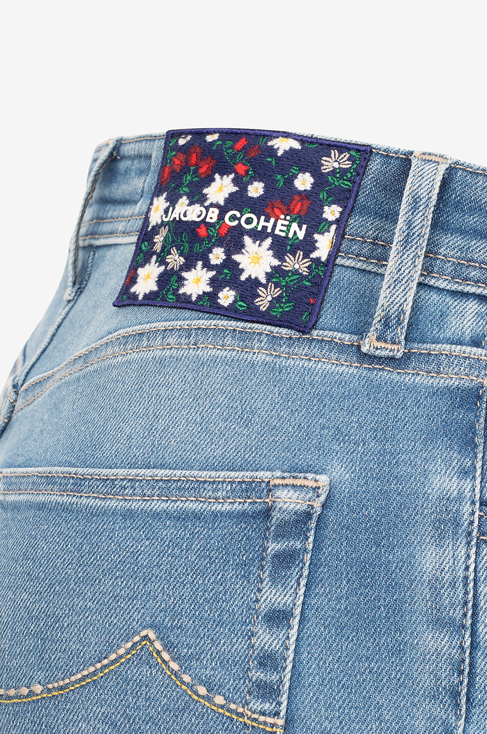 Jean droit en coton Kate