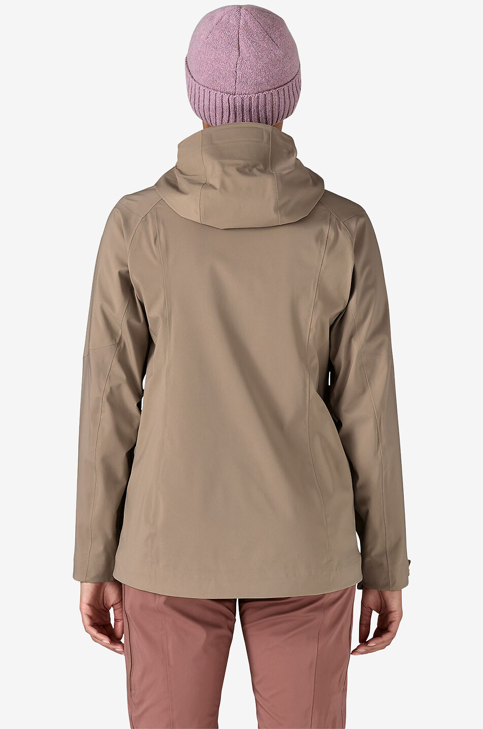 PATAGONIA Stormstride waterproof snowboard shell jacket Women BEIGE 3