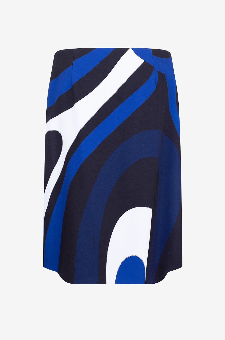 PUCCI Marmo cady wrap skirt Women BLUE 2