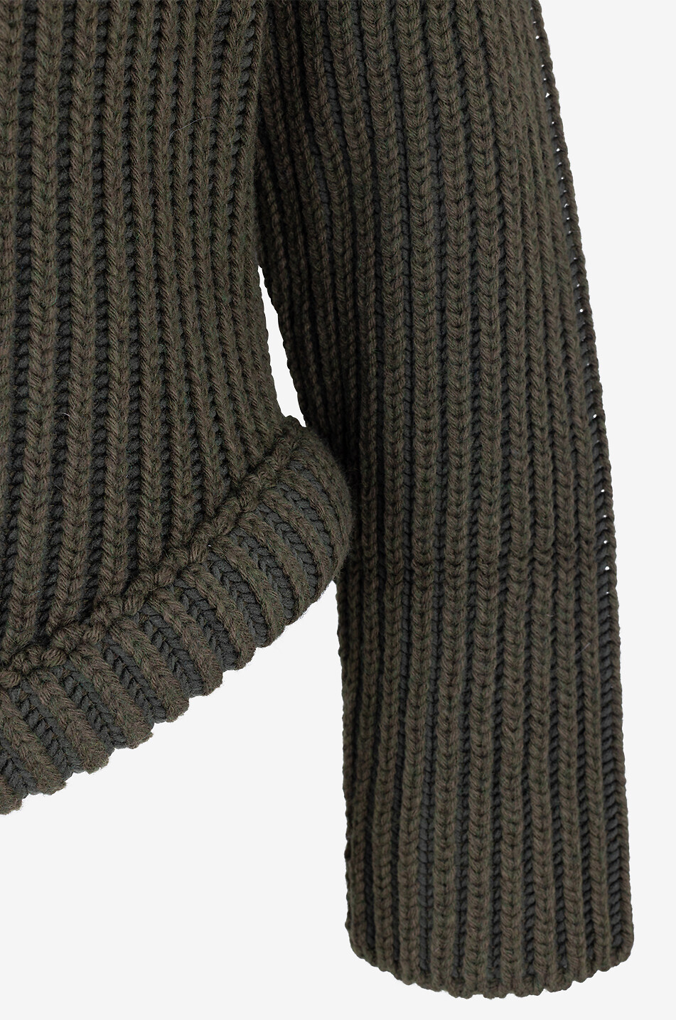 VICTORIA BECKHAM Padded Hemline asymmetric ribbed high neck jumper Women DARK GREEN 3