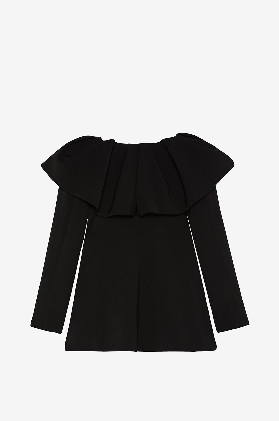 LIBEROWE Blazer en laine à col volant Pierrot Femme NOIR 2