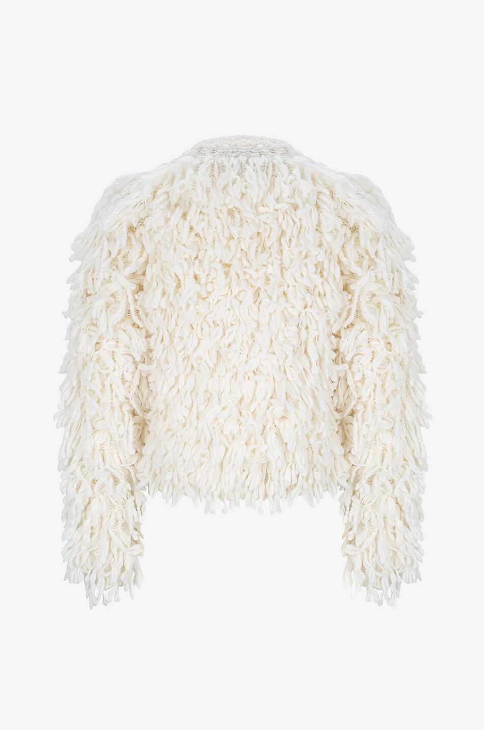 TWINSET Kurzer Mantel aus Wolle Damen WEISS 2