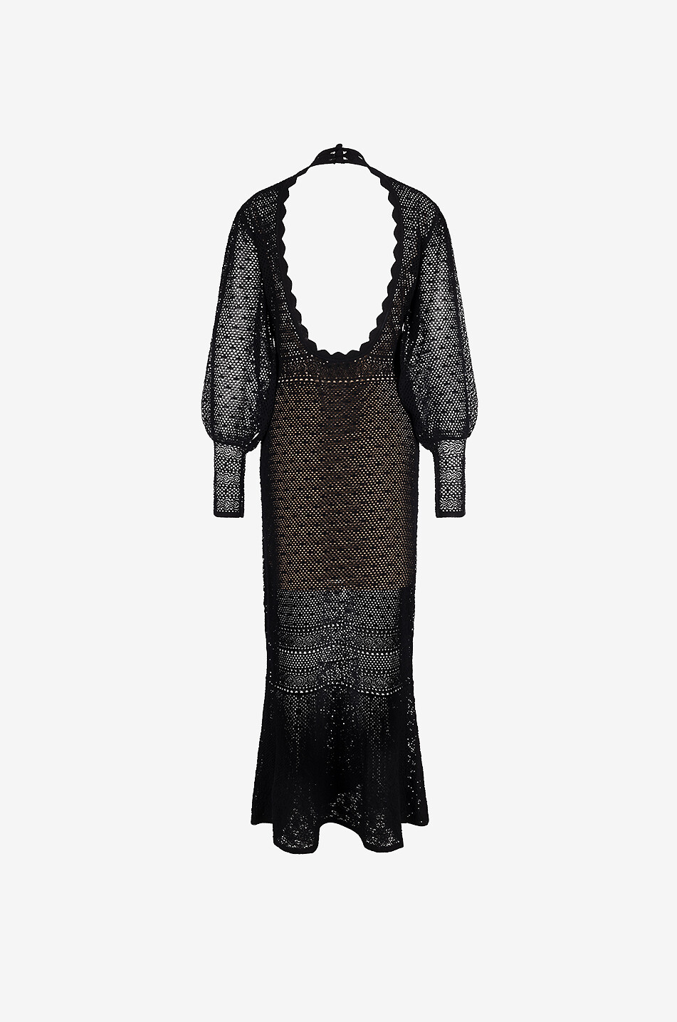 Robe longue en résille