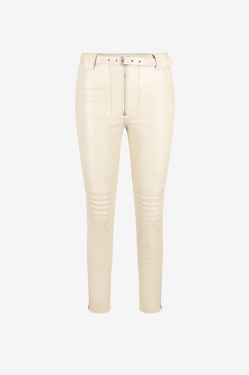 TWINSET Hose aus Lammleder Damen CREMEFARBEN 1