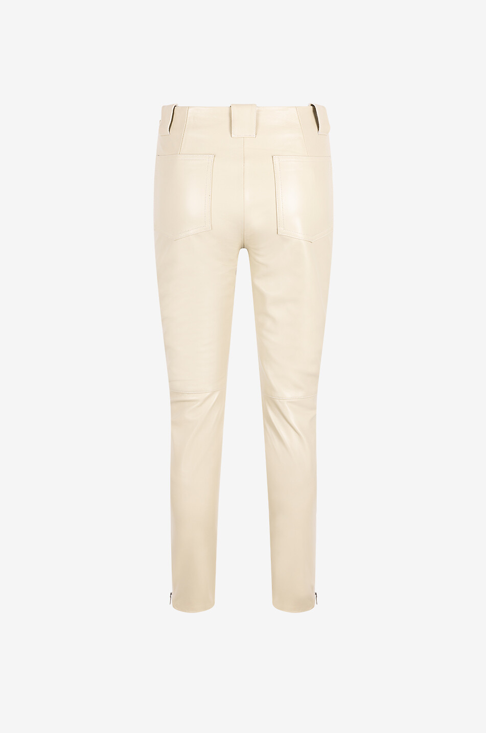 TWINSET Hose aus Lammleder Damen CREMEFARBEN 2