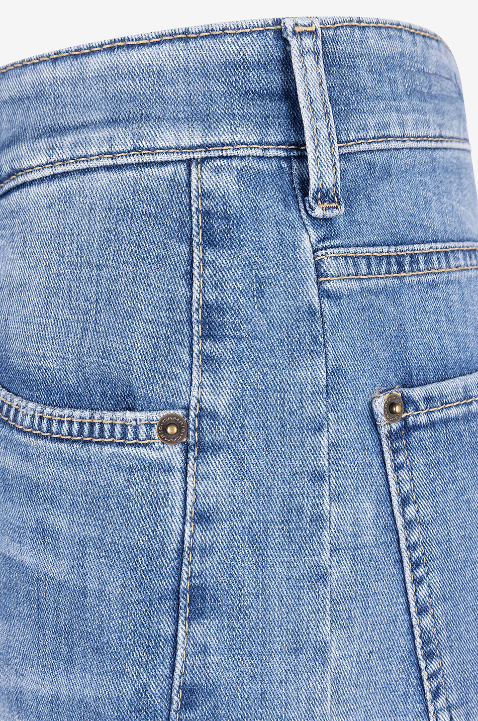 CAMBIO Jeans mit weitem Bein aus Baumwolle Palazzo Damen BLAU 8