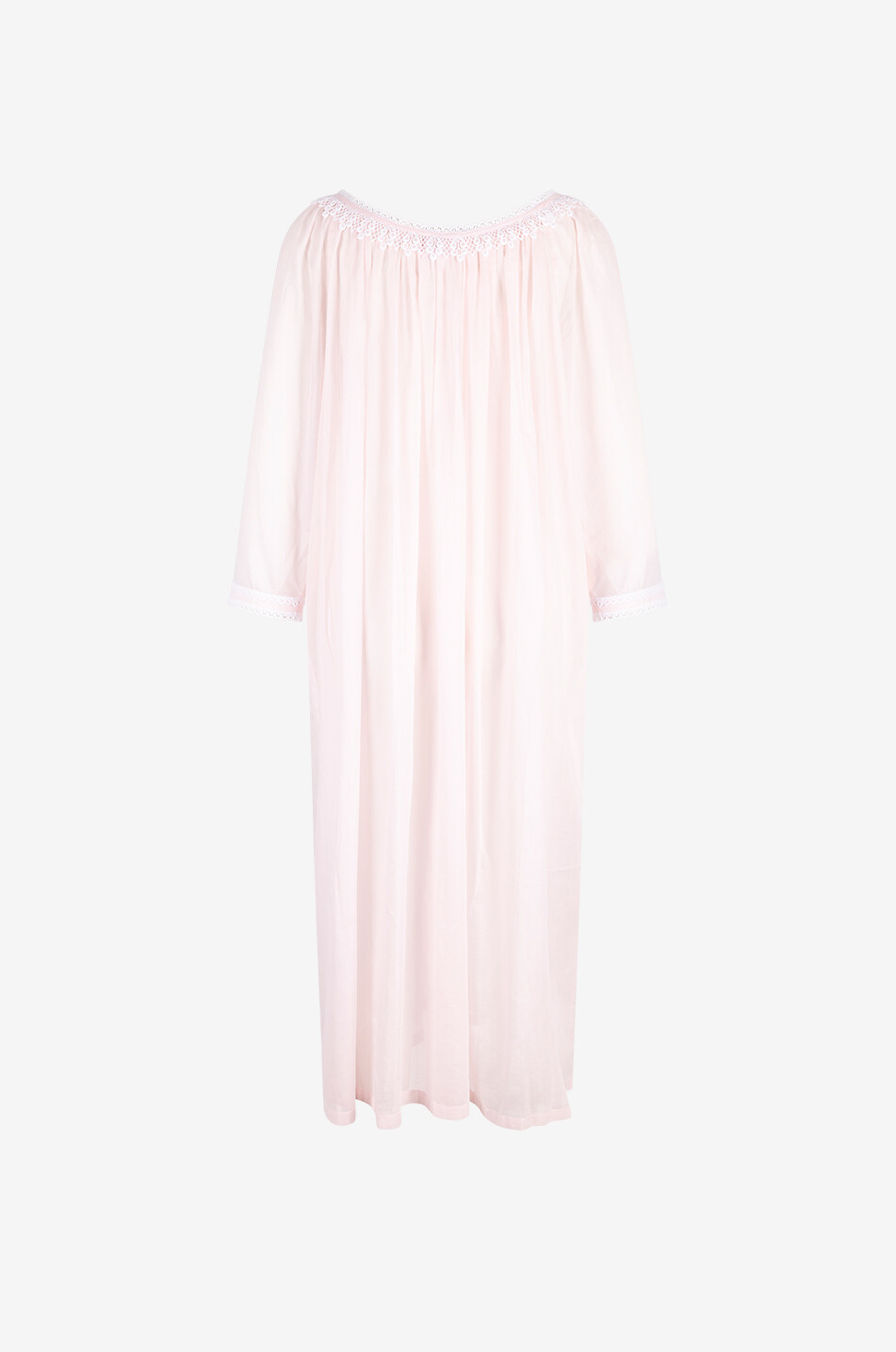 CELESTINE Chemise de nuit longue en coton Sissi Femme ROSE CLAIR 2