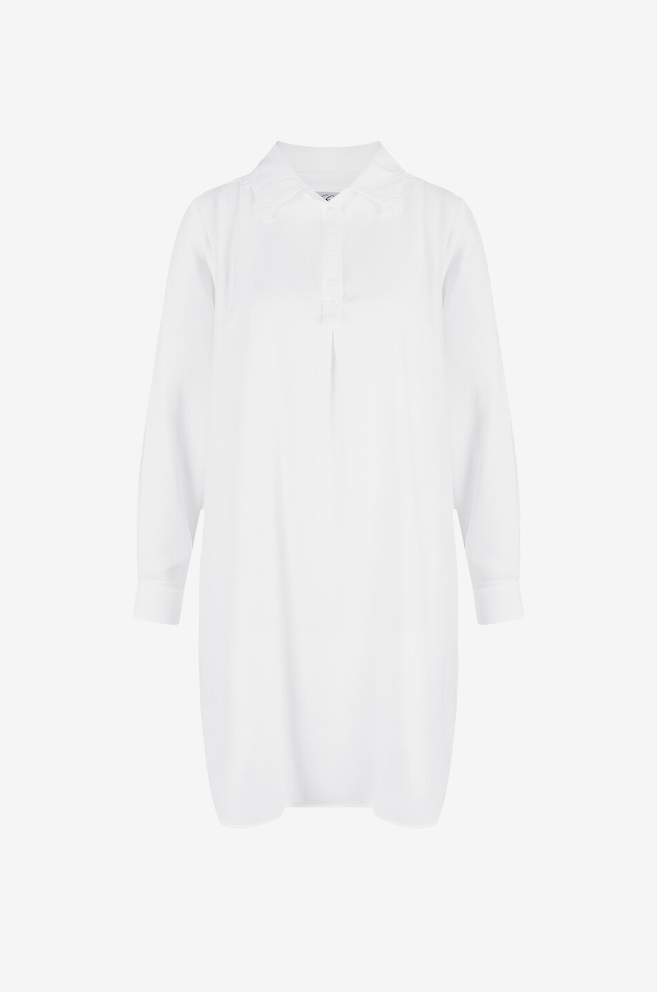 CELESTINE Nachthemd aus Flanell Vienna Damen WEISS 1