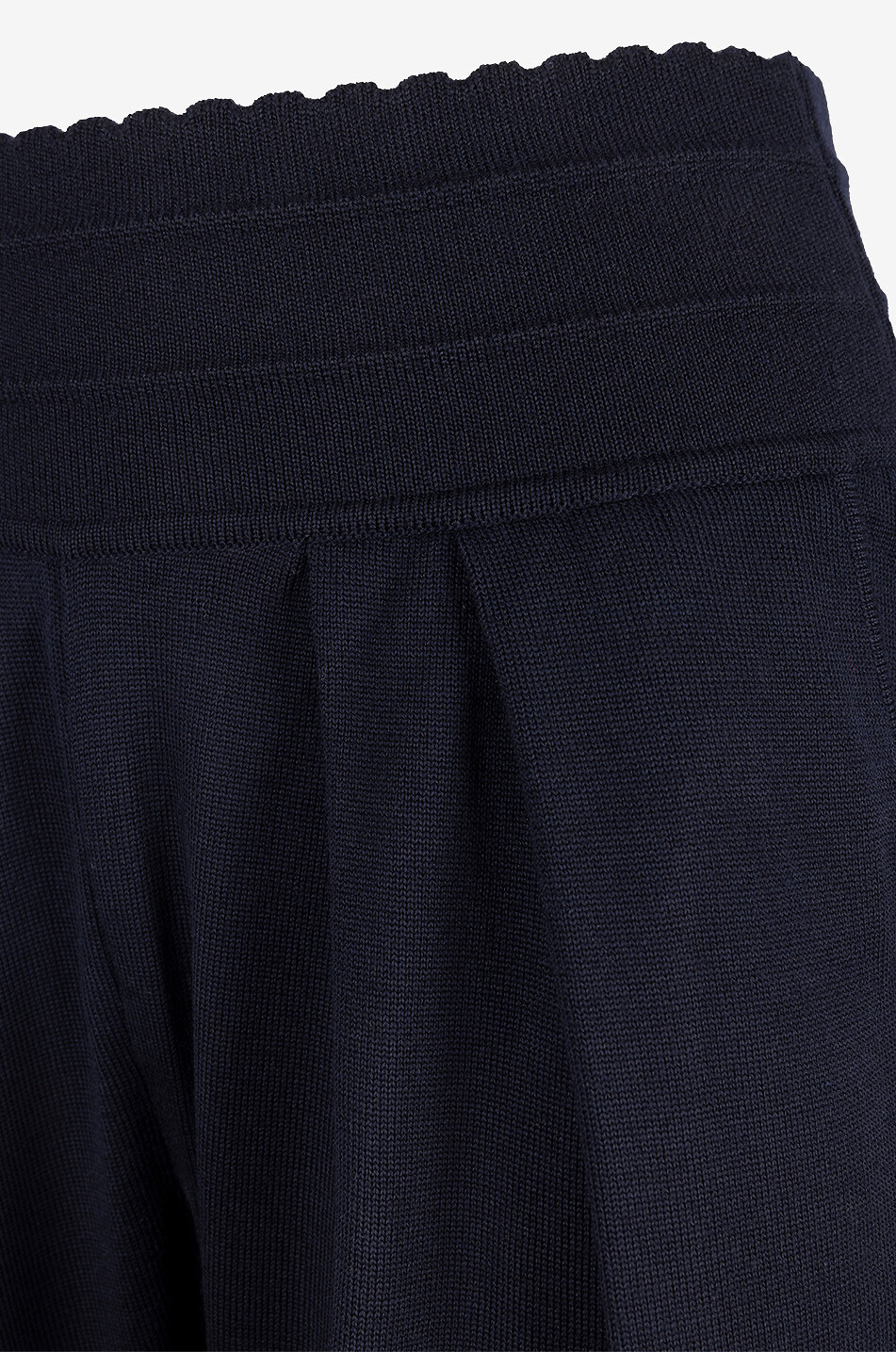 MOLLI Pantalon à pinces large en maille Lauren2 Femme BLEU FONCE 3
