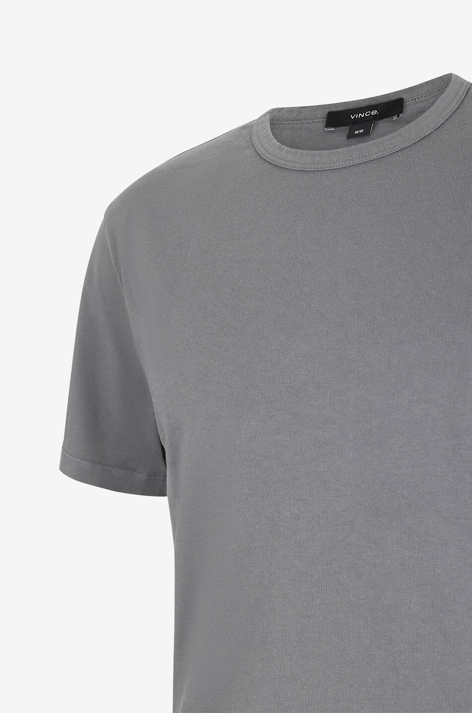 VINCE Garment Dye cotton short-sleeved T-shirt Men MEDIUM GREY 3