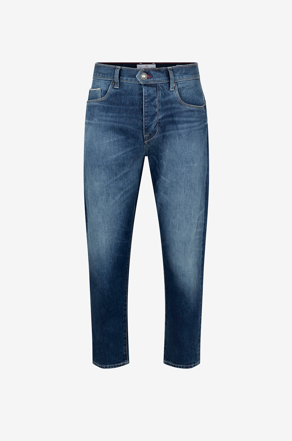 Jean carotte délavé en coton AD 56 Japan Denim